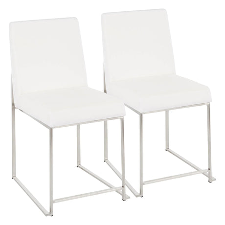 Fuji - Contemporary Modern Elegance High Back Dining Chair (Set of 2) - Furniture Home Direct