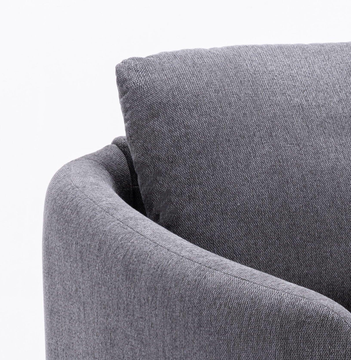 Yuina Gray Linen 3 Pieces Living Room Set - Furniture Home Direct