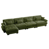Super Comfort Oversized Modular Sectional Sofa With Movable Ottoman - Furniture Home Direct