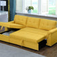 Lucca - Linen Reversible Sleeper Sectional Sofa With Storage Chaise - Furniture Home Direct