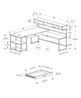 Computer Desk, Home Office, Corner, Storage Drawers, L Shape, Laptop, Contemporary & Modern - Furniture Home Direct