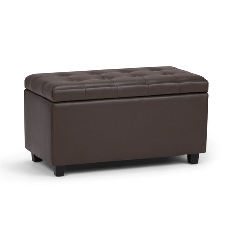 Cosmopolitan - Storage Ottoman - Chocolate Brown - Furniture Home Direct