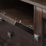 Cosmopolitan - Wide TV Media Stand - Mahogany Brown - Furniture Home Direct