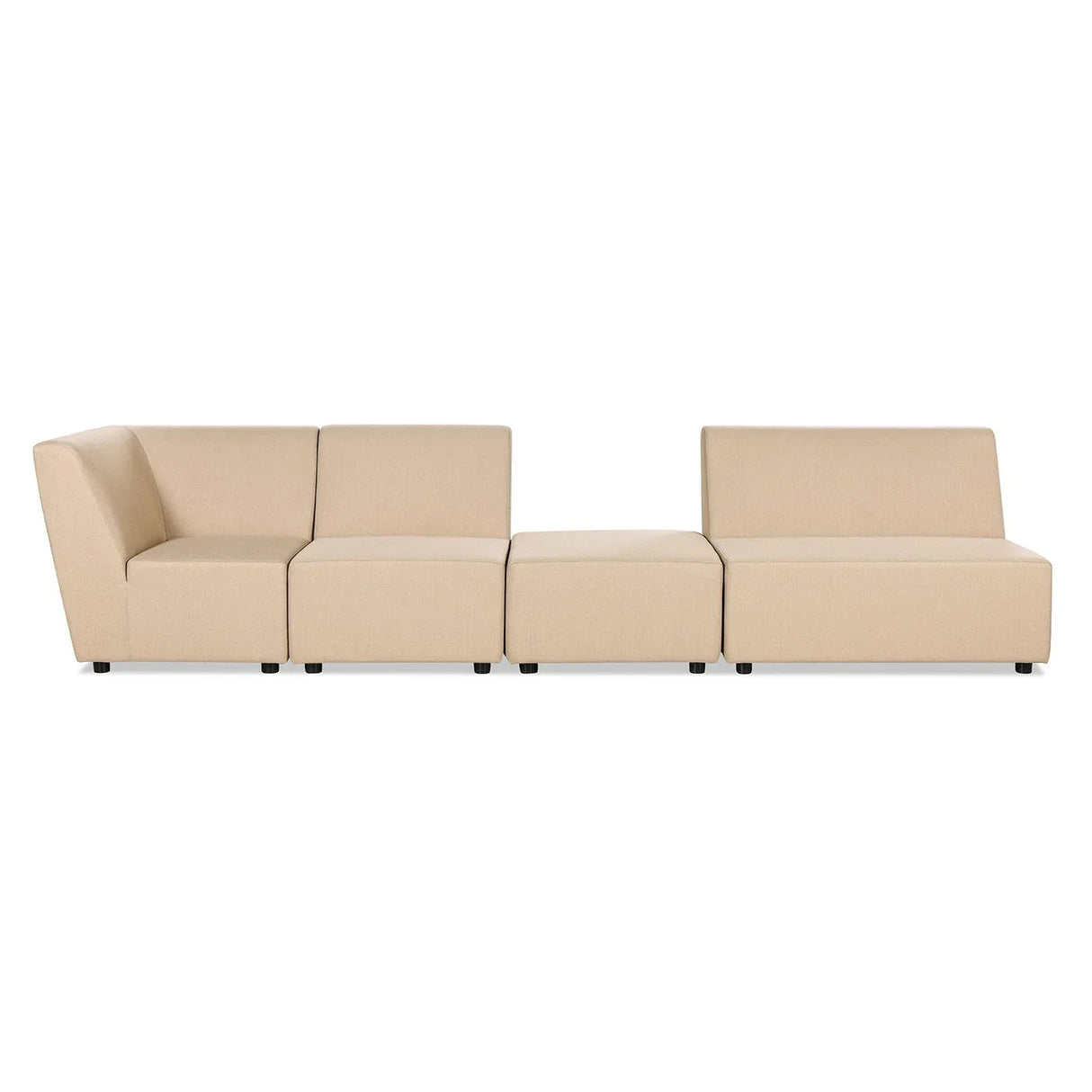 Cleo - Modular Upholstered Deep Seating Patio Armless Loveseat - Furniture Home Direct