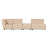 Cleo - Modular Upholstered Deep Seating Patio Armless Loveseat - Furniture Home Direct