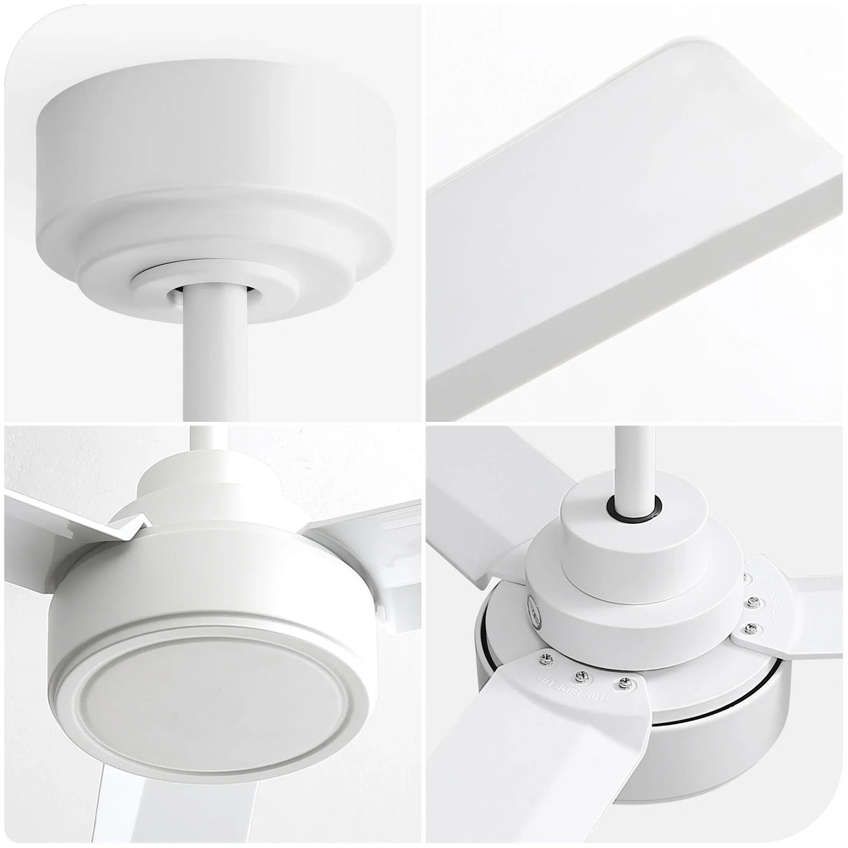 Ceiling Fan Without Light, 3 Blades Farmhouse Ceiling Fan With Remote Control 6-Speed Reversible Dc Motor For Living Room, Bedroom, Kitche - Furniture Home Direct