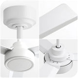 Ceiling Fan Without Light, 3 Blades Farmhouse Ceiling Fan With Remote Control 6-Speed Reversible Dc Motor For Living Room, Bedroom, Kitche - Furniture Home Direct