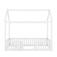 Wood House Bed With Fence And Door - Furniture Home Direct