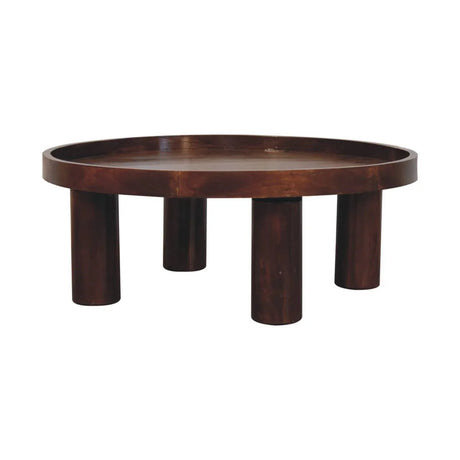 Crescent Coffee Table - Chestnut - Furniture Home Direct