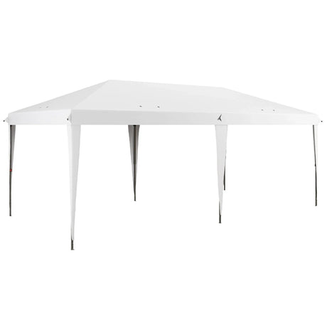 Outsunny - 10' x 19.2' Pop Up Canopy Tent, Heavy Duty Tent For Parties, Outdoor Instant Gazebo Sun Shade Shelter With Carry Bag For Catering, Events, Wedding, Backyard Bbq - Furniture Home Direct