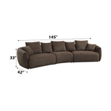 Bash - Anthology Boucle Sofa With Pillows - Brown - Furniture Home Direct