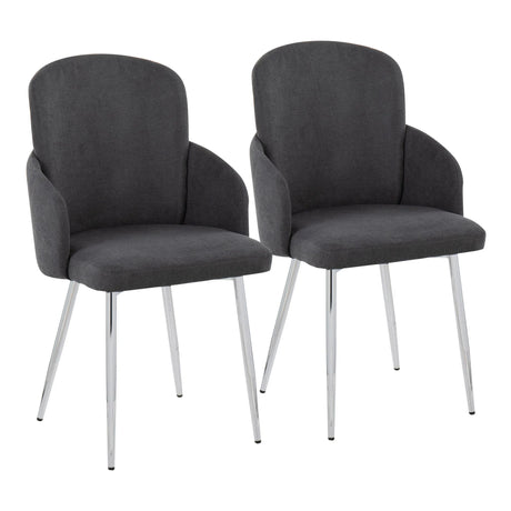 Dahlia - Contemporary, Dining Chair (Set of 2) - Furniture Home Direct