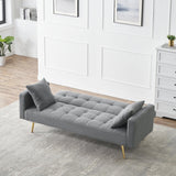 Teddy Fleece Sofa Bed With Luxurious Throw Pillows - Furniture Home Direct