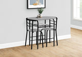 3 Pieces Dining Table Set, Small, Contemporary & Modern - Furniture Home Direct