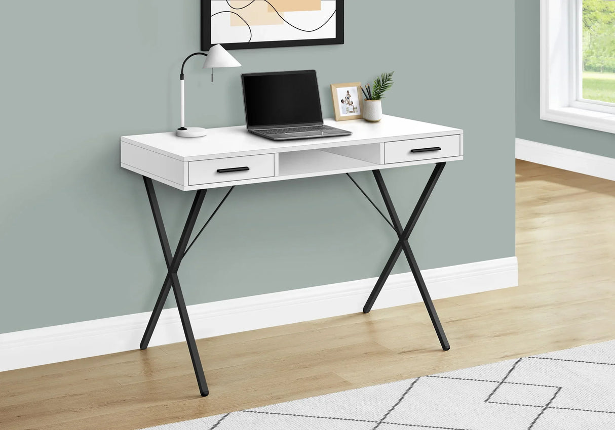 Computer Desk, Home Office, Laptop, Left / Right Set-Up, Storage Drawers, Work, Contemporary, Modern - Furniture Home Direct