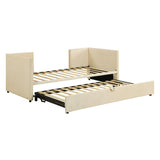 Twin Size Upholstered Daybed With Pop Up Trundle - Furniture Home Direct