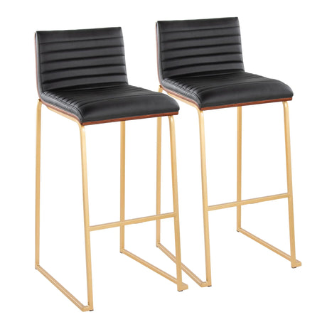 Mason Mara - Contemporary Versatile Desig Fixed Height Barstool (Set of 2) - Furniture Home Direct