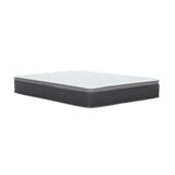 12'' Queen Size Hybrid Mattress In A Box, Plush Gel Memory Foam Mattress Top With Pocket Coil Base - Gray / White - Furniture Home Direct