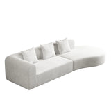 Modular Stationary Sofa - White - Furniture Home Direct