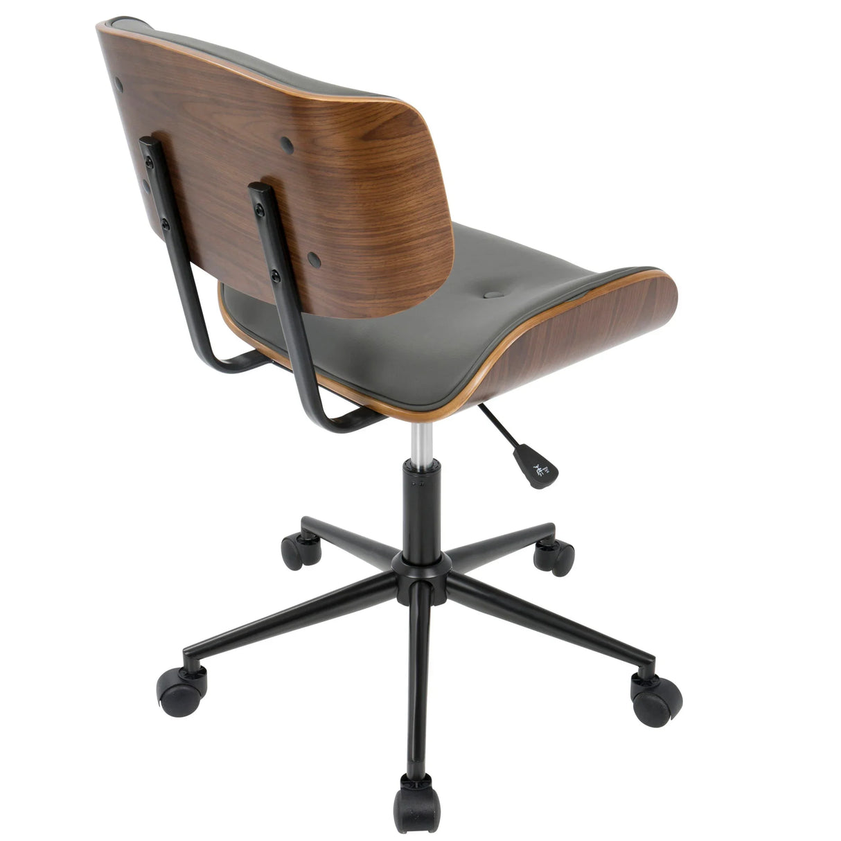 Lombardi - Mid Century Modern Adjustable Office Chair With Swivel - Furniture Home Direct