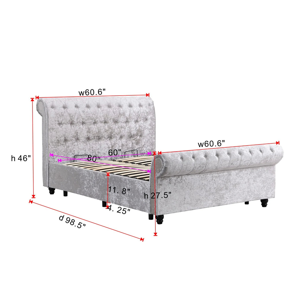 Hartfried - Queen Size Upholstered Storage Bed - Beige - Furniture Home Direct