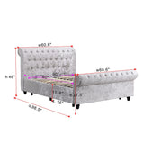 Hartfried - Queen Size Upholstered Storage Bed - Beige - Furniture Home Direct