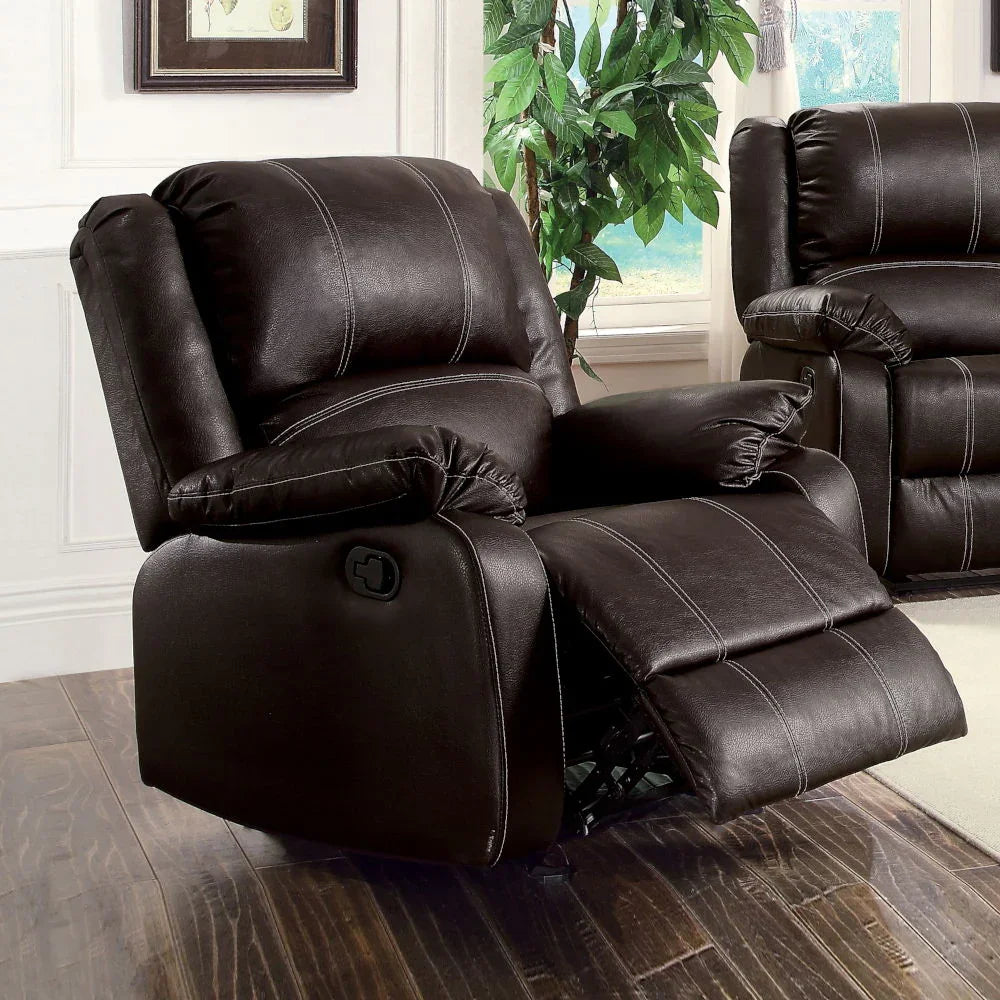 Zuriel - Synthetic Leather Recliner Chair - Furniture Home Direct