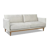 Haven - Flange Arm Oak Sofa - Marled Gray - Furniture Home Direct