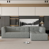 Modular Sectional Sofa in Chenille for Living Rooms Gray - Furniture Home Direct