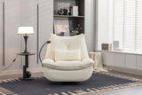 270 Swivel Glider Recliner Chair, Power Recliner Rocking Chair, USB Port Charge For Nursery Chair With Atmosphere Lamp For Living Room Bedroom Apartment - Furniture Home Direct