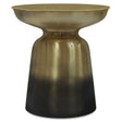 Toby - Metal End Table - Gold / Black Ombre - Furniture Home Direct