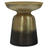 Toby - Metal End Table - Gold / Black Ombre - Furniture Home Direct