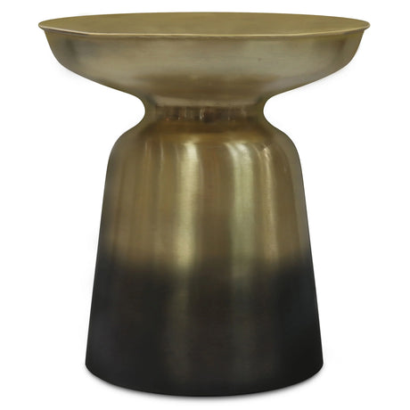 Toby - Metal End Table - Gold / Black Ombre - Furniture Home Direct
