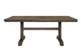Dining Set Rustic Wood Bench and Upholstered Chairs Brown - Furniture Home Direct