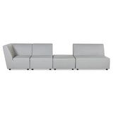 Cleo - Modular Upholstered Deep Seating Patio Armless Chair Axroma Olefin - Furniture Home Direct