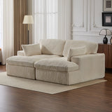 Double Chaise Lounge Chair, Oversized Upholstered Sleeper Cloud Couch - Furniture Home Direct
