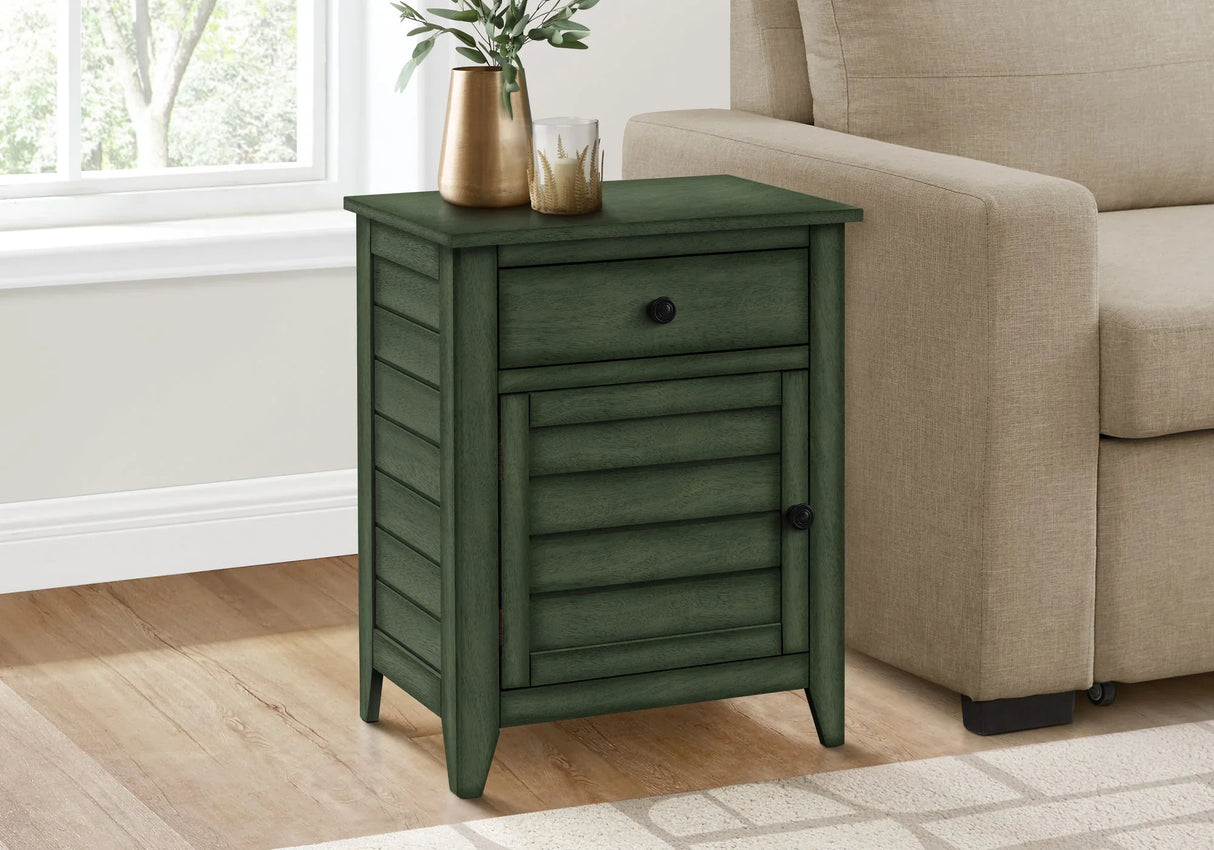 Accent Nightstand, Storage Drawer, Transitional - Furniture Home Direct