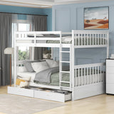 Bunk Bed With Ladders And 2 Storage Drawers - Furniture Home Direct