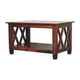 Belmont - X Frame Coffee Table - Brown - Furniture Home Direct