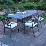 Rectangular Long Dining Set With Sunbrella Cushions - Furniture Home Direct