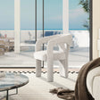 Sydney - Fully Upholstered Barrel Dining Chair - Multi Greige Beige - Furniture Home Direct
