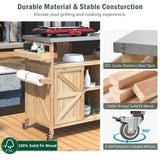 K&K Outdoor Kitchen Island & Storage Cabinet - Furniture Home Direct
