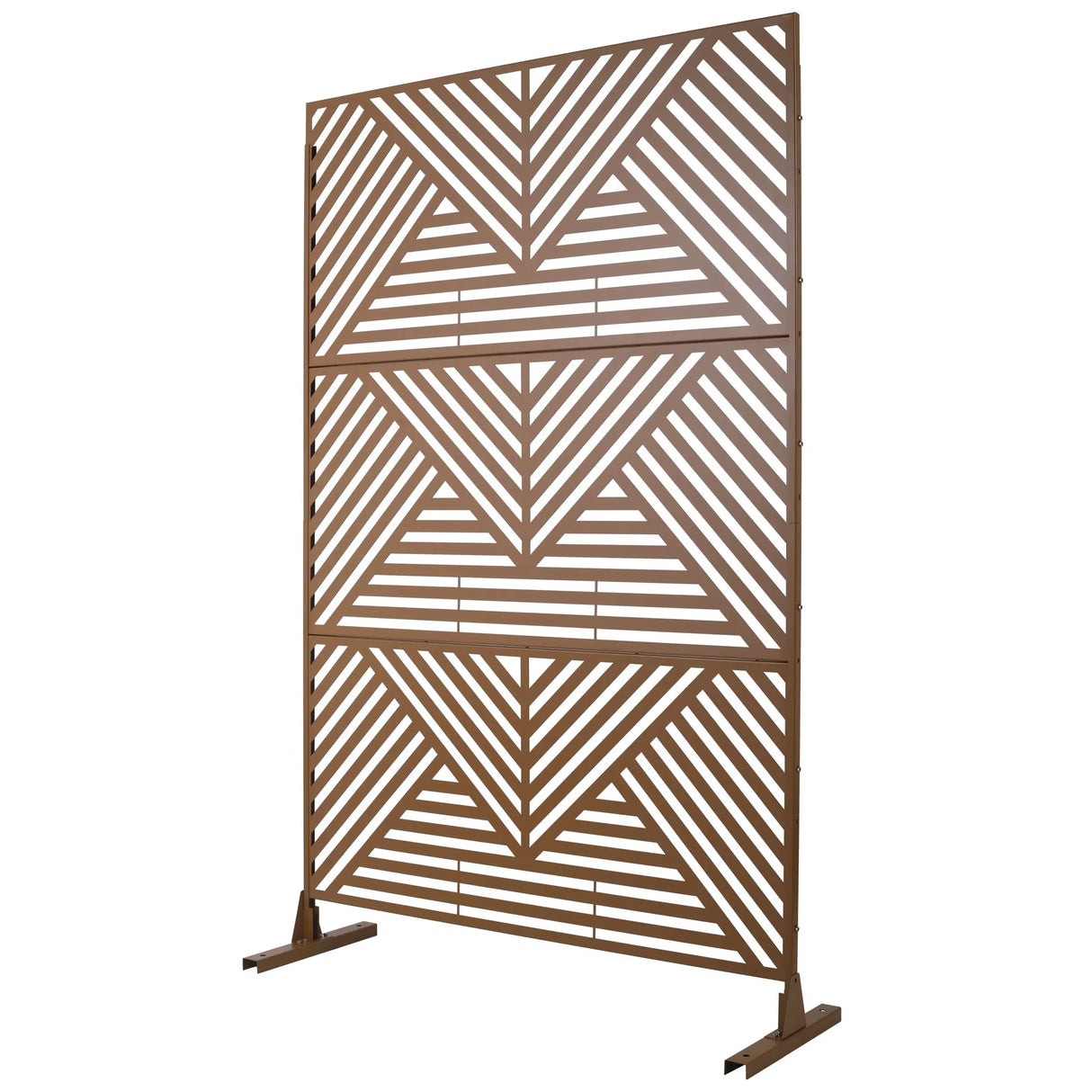 Freestanding Outdoor & Indoor Freestanding Metal Privacy Screen - Furniture Home Direct