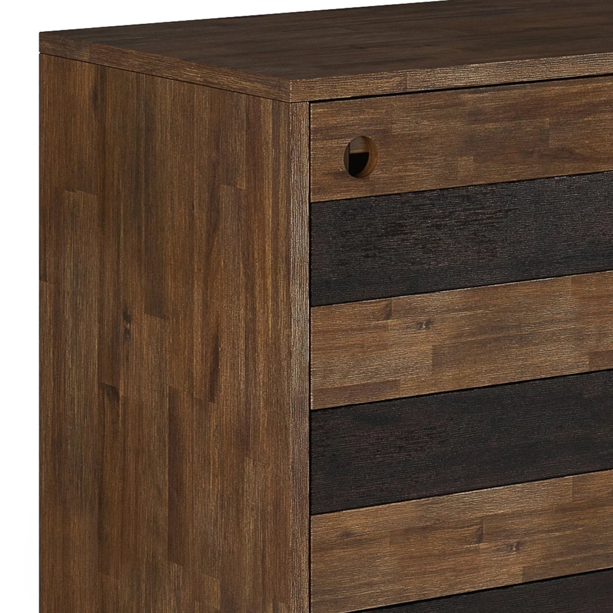 Clarkson - Medium Storage - Rustic Natural Aged Brown - Furniture Home Direct