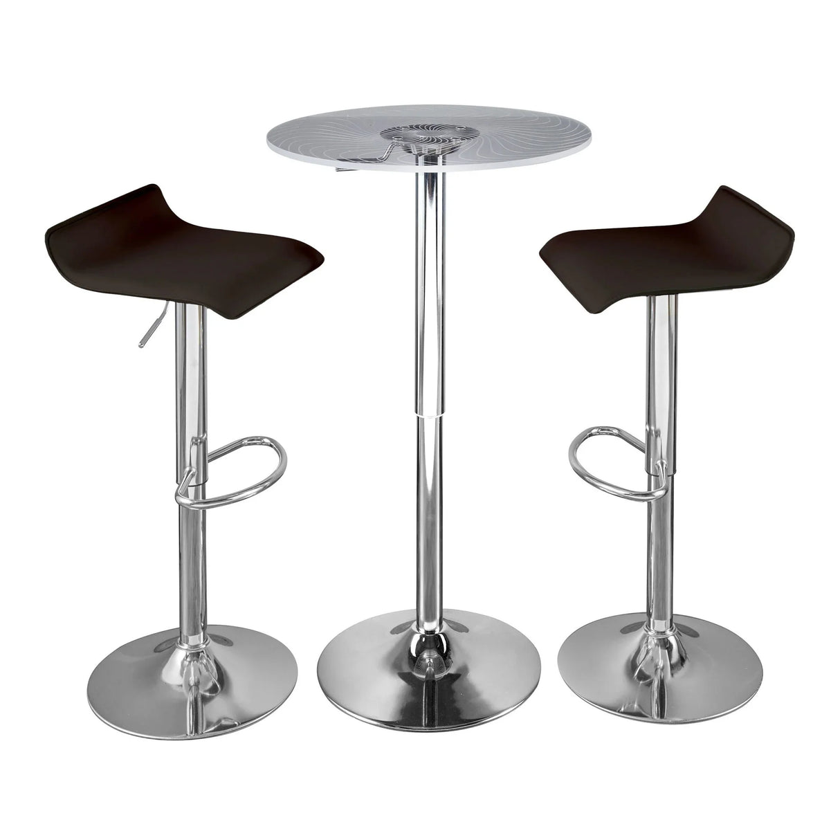 Spyra Ale - 3 Piece Contemporary Adjustable Bar With Up Set - Furniture Home Direct