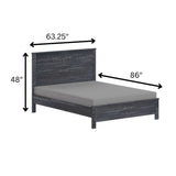 Albany - Bed Frame With Headboard, Heavy Duty Modern Rustic Design - Furniture Home Direct