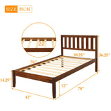 Platform Bed With Headboard, Footboard, Slat Support - Furniture Home Direct