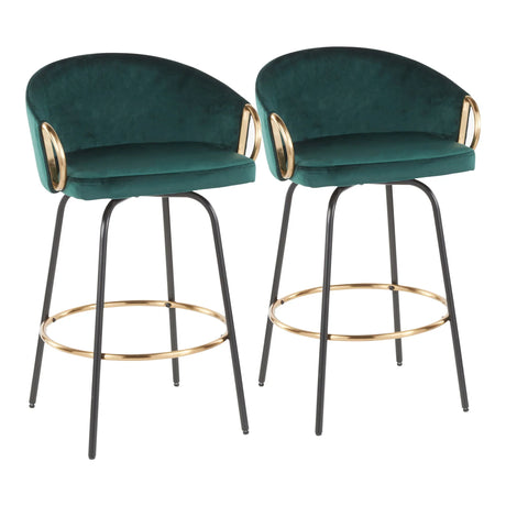 Claire - Contemporary / Glam Counter Stool (Set of 2) - Furniture Home Direct