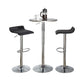 Ale - 3 Piece Bar Set Bistro Round Contemporary Adjustable Oval Footrest - Furniture Home Direct