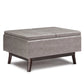 Owen - Tray Top Small Coffee Table Upholstered Storage Ottoman - Furniture Home Direct